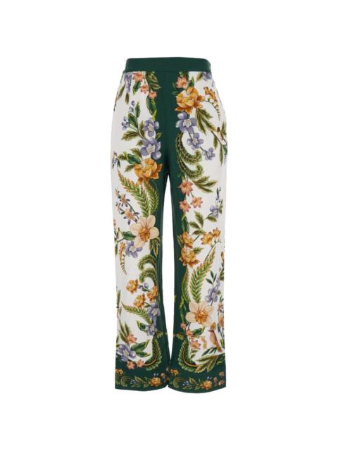 FARM RIO floral-print trousers