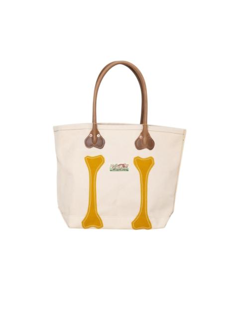 Kapital #4 Canvas KOTSU KOTSU TOTE BAG S - Ecru x Mustard