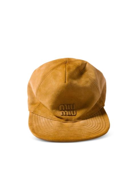 Miu Miu suede baseball cap