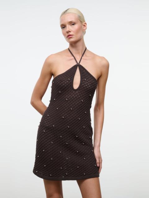 STAUD STAUD ISOLA DRESS ESPRESSO