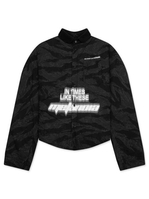 RRR123 META CAMO ABRAXAS SHIRT - BLACK CAMO