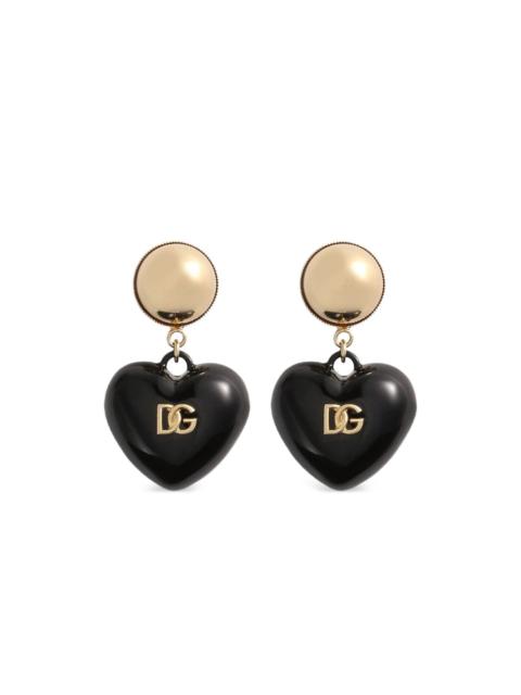 Dolce & Gabbana heart drop earrings