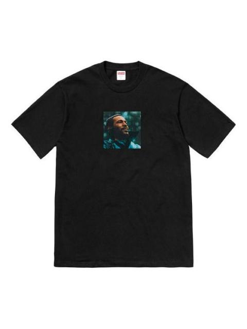 Supreme Supreme FW18 Marvin Gaye Tee Black Character Printing Short Sleeve Unisex SUP-FW18-1203