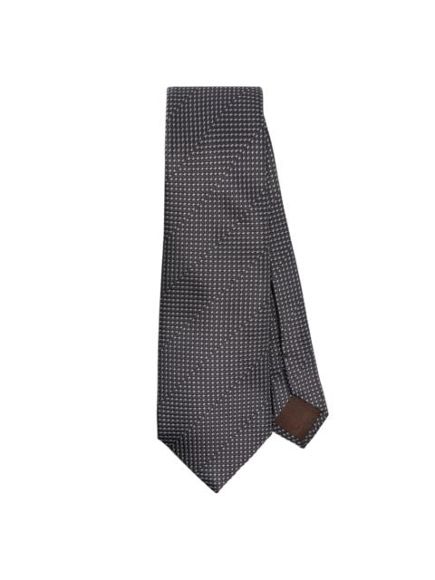 GIORGIO ARMANI patterned-jacquard tie