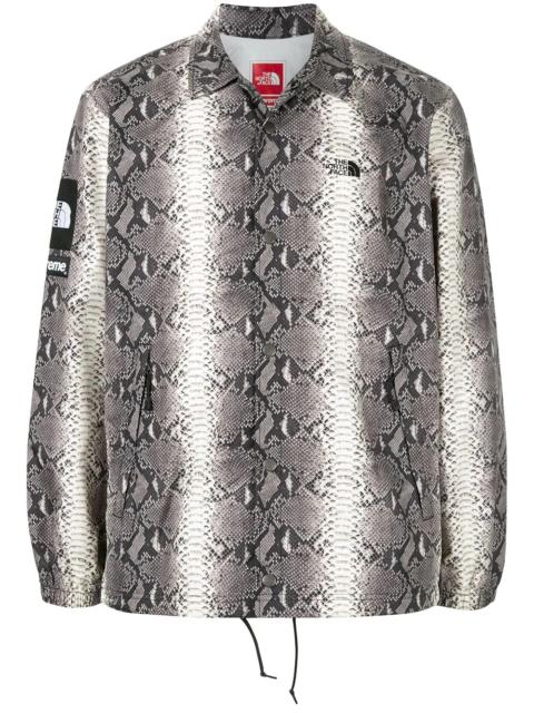 Supreme TNF snakeskin taped seam coach jacket