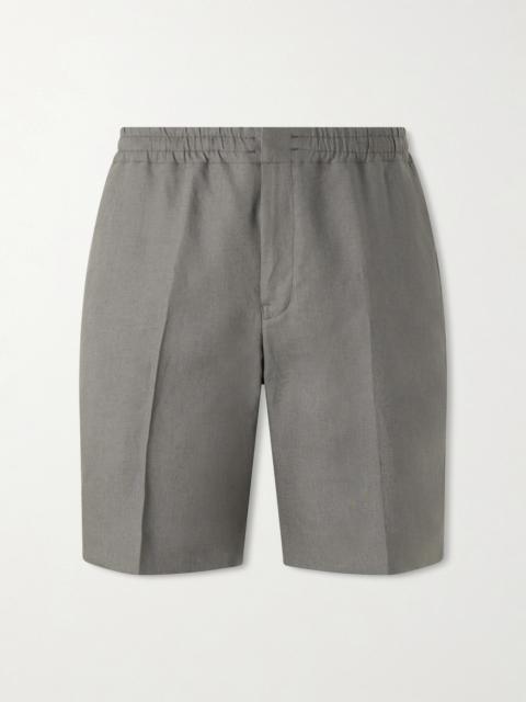 ZEGNA Oasi Straight-Leg Linen Shorts