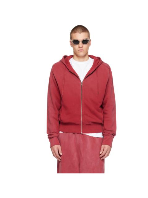 entire studios Red Slim Zip Up Hoodie