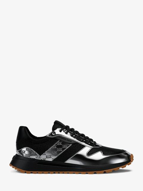 MICHAEL KORS Dax Patent and Mesh Trainer