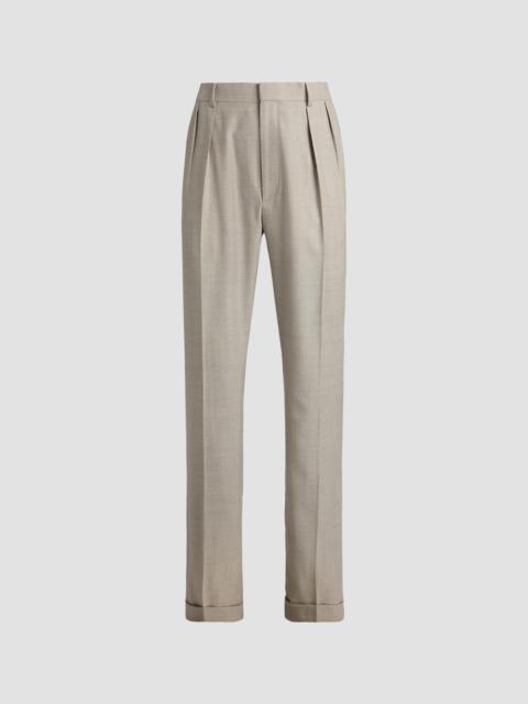 Ralph Lauren Men's Wool Flannel Trousers - Pearl Grey