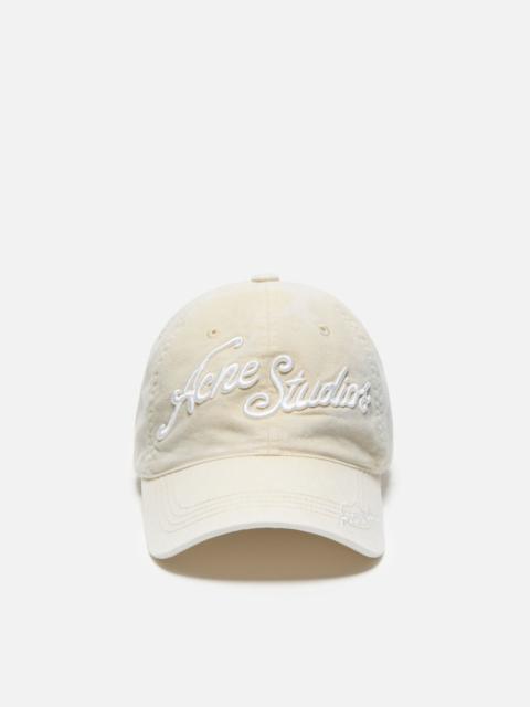 Acne Studios Embroidered logo cap - Oat beige