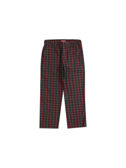 Supreme Supreme Work Pant (SS23) Red Plaid