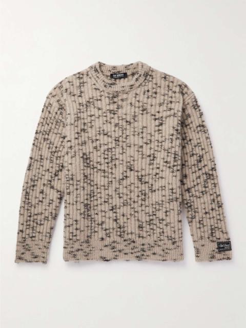 Raf Simons Space-Dyed Ribbed-Knit Sweater