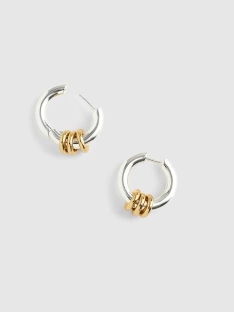 Madewell Mixed-Metal Triple-Ring Hoop Earrings
