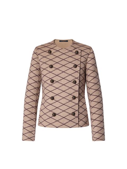 Louis Vuitton Double-Breasted Malletage Jacquard Jacket