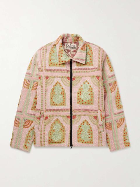 KARTIK RESEARCH Panelled Embroidered Cotton Jacket