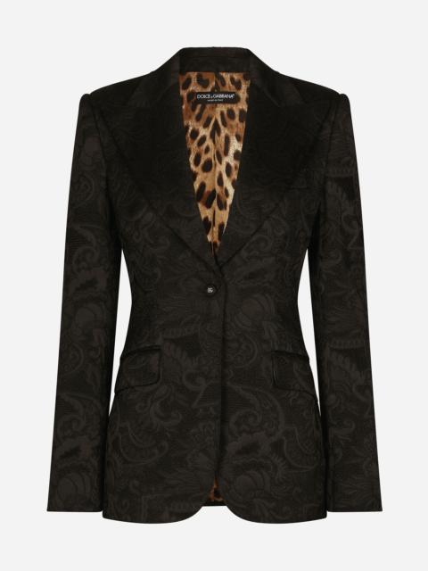 Dolce & Gabbana Floral jacquard Turlington blazer