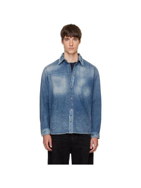 Diesel Blue D-Simply Denim Shirt