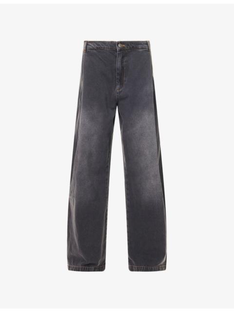 Seventh 440 Bermuda Wide-leg Denim Jeans