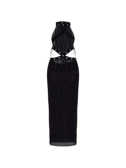 Oséree halterneck maxi dress