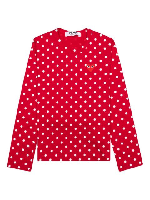Comme des Garçons PLAY polka-dot heart-logo T-shirt