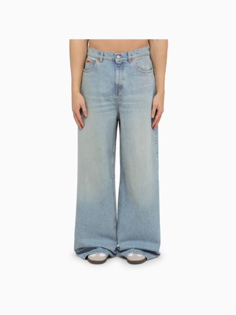 Martine Rose Light blue wide denim jeans