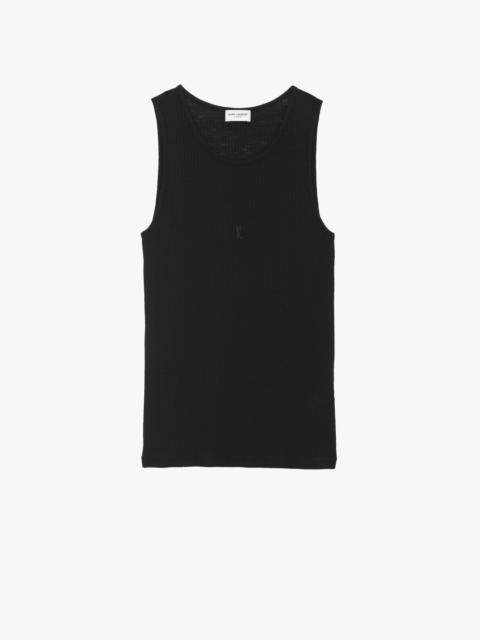 SAINT LAURENT cassandre tank top