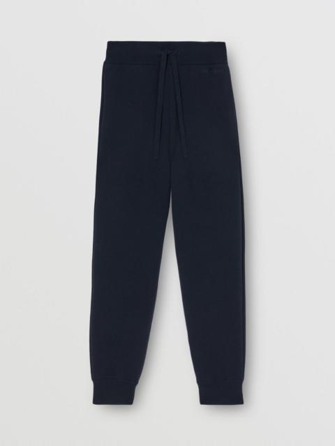 Burberry Embroidered Logo Cashmere Jogging Pants