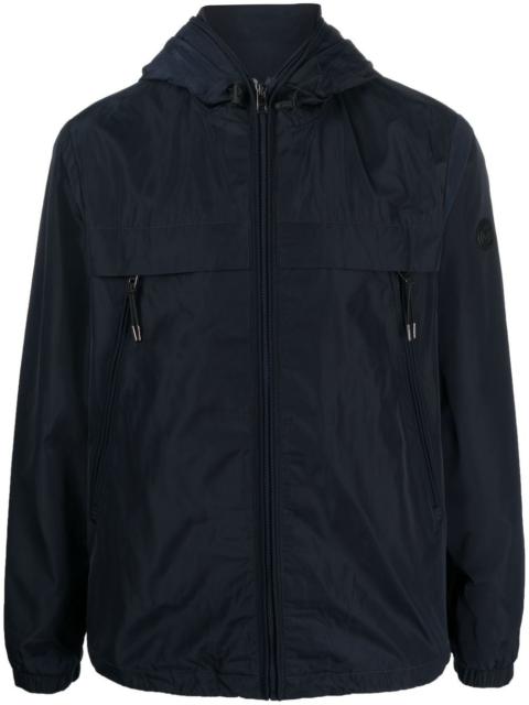 MICHAEL KORS zip-up hooded windbreaker