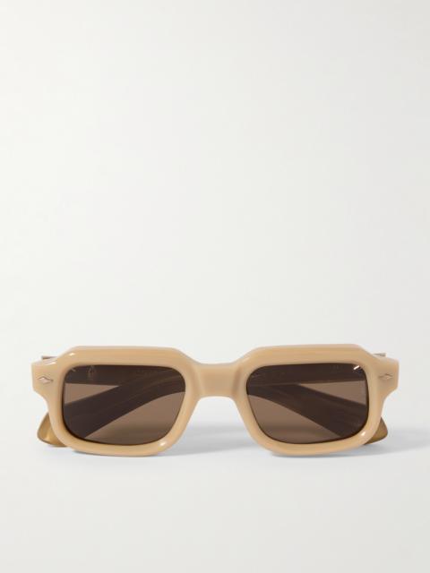 JACQUES MARIE MAGE Sandro Rectangular-Frame Acetate Sunglasses