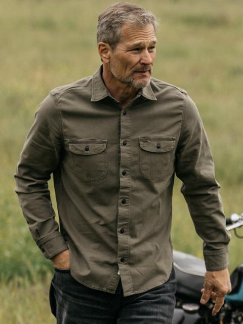 HIROSHI KATO The Brace Vintage Back Sateen - Sage Smoke