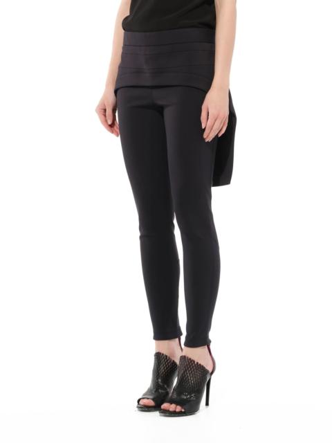 Givenchy Layered Skirt Pants with Zip in Black