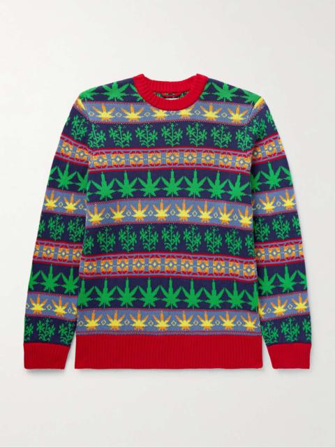 Marin Jacquard-Knit Cotton Sweater