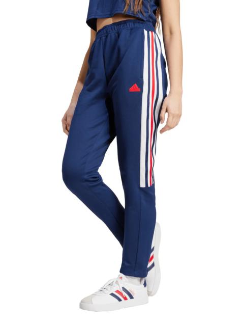 Tiro 3-Stripes Recycled Polyester Track Pants in Navy Blue/White/scarlet