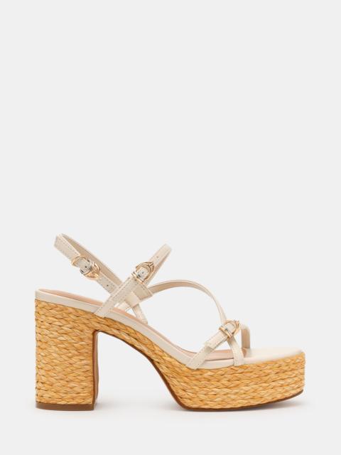STEVE MADDEN JAYCE WHITE RAFFIA