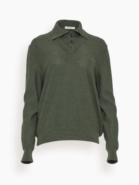 Lemaire Trompe L'oeil Jumper in Ivy Green