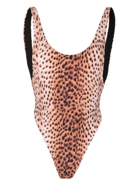 Reina Olga leopard-print swimsuit