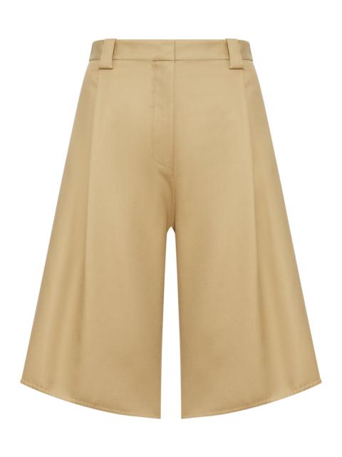 BALENCIAGA TULIP-SHAPED COTTON BERMUDA SHORTS