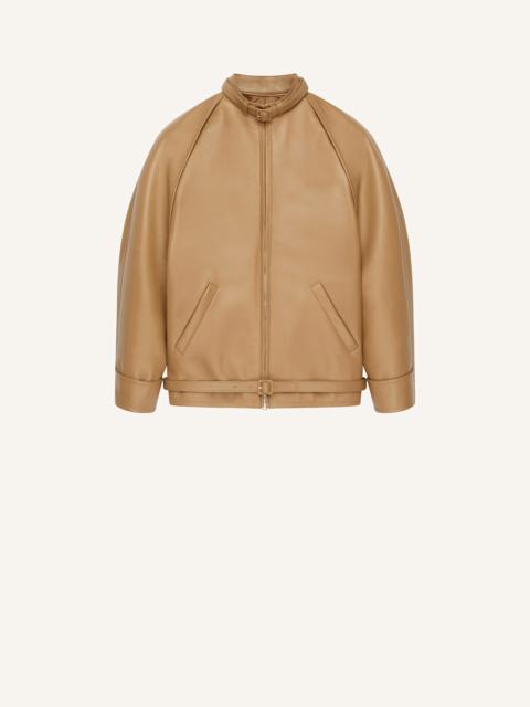 courrèges CIRCLE EDGE CUT OUT BOMBER JACKET