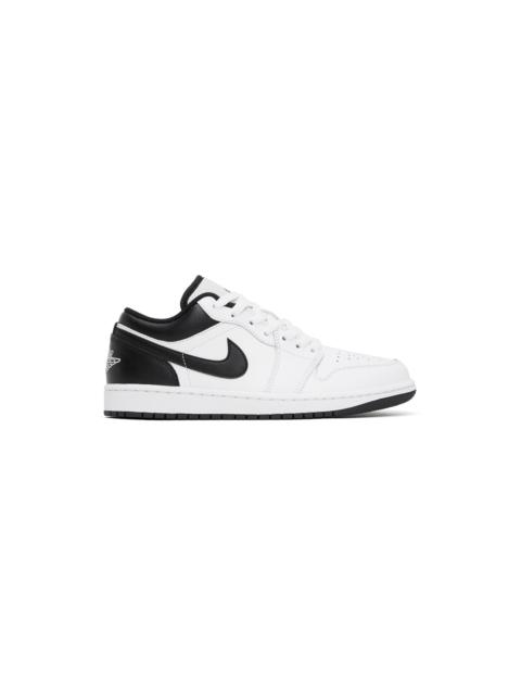 Jordan White & Black Air Jordan 1 Low Sneakers