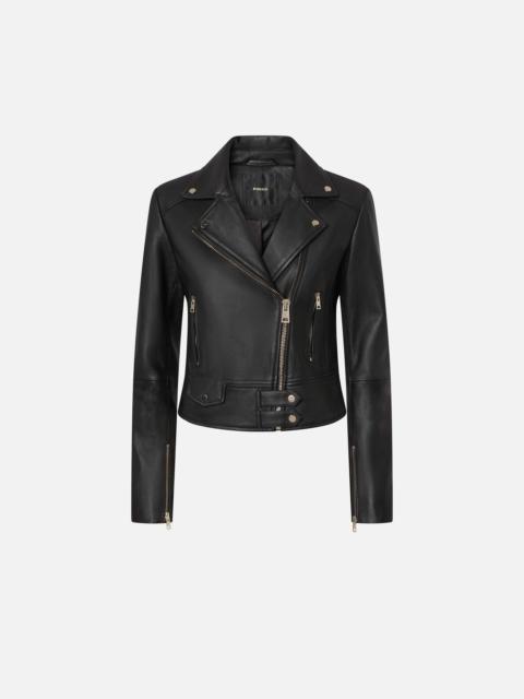 PINKO NAPPA LEATHER BIKER JACKET