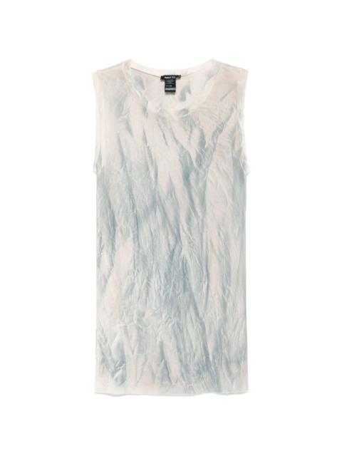Avant Toi marbled-pattern tank top