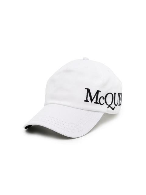 Alexander McQueen logo-embroidered cotton cap