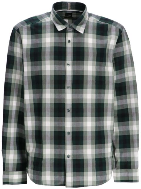 BOSS check-pattern shirt