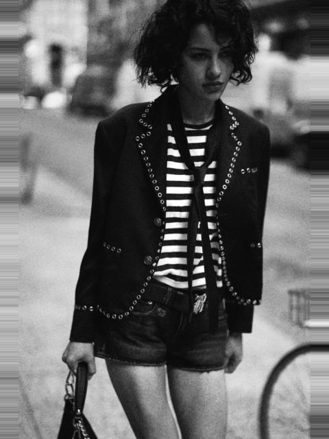 R13 CROPPED BOXY BLAZER
