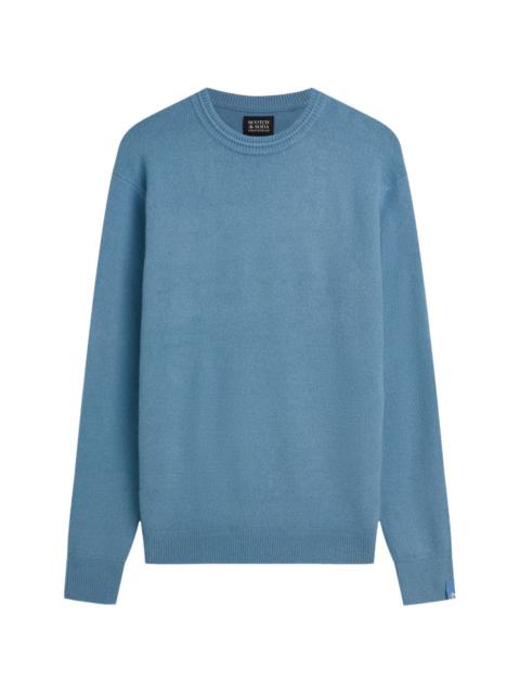 SCOTCH & SODA crew-neck ribbed-trim sweater