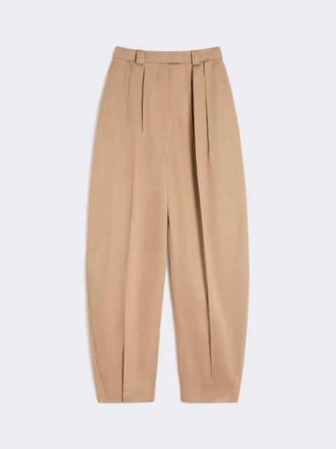 Sportmax Oversized gabardine trousers - biscuit