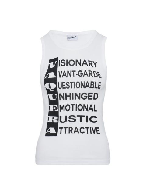 VAQUERA Women Anagram Tank Top