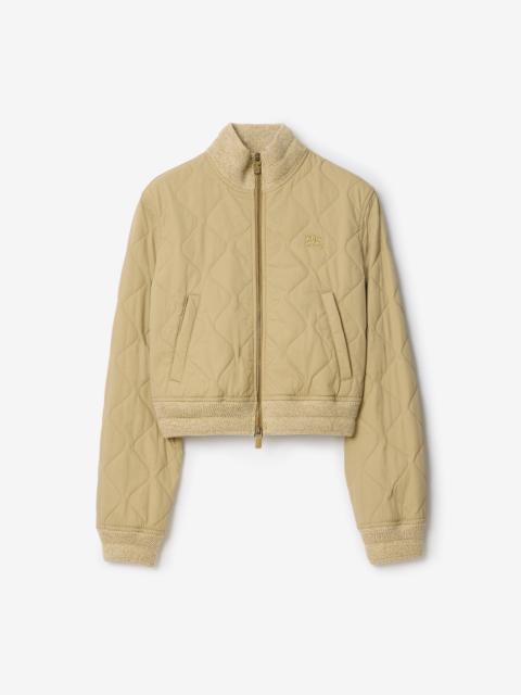Burberry Quilted Gabardine Bomber Jacket