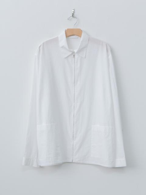 blurhms Chambray Zip Shirt - White