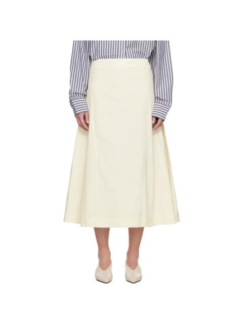 Studio Nicholson Off-White Centro Midi Skirt
